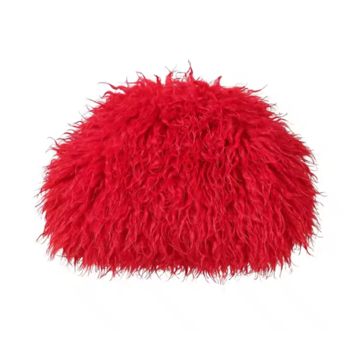 Oversized Plüsch Clutch – Flauschige Damen Tasche