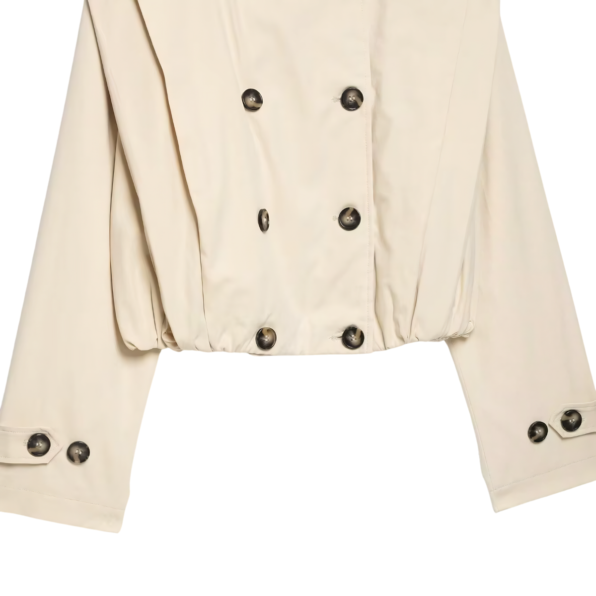 Cropped Trenchjacke Beige – Kurze Damen Übergangsjacke