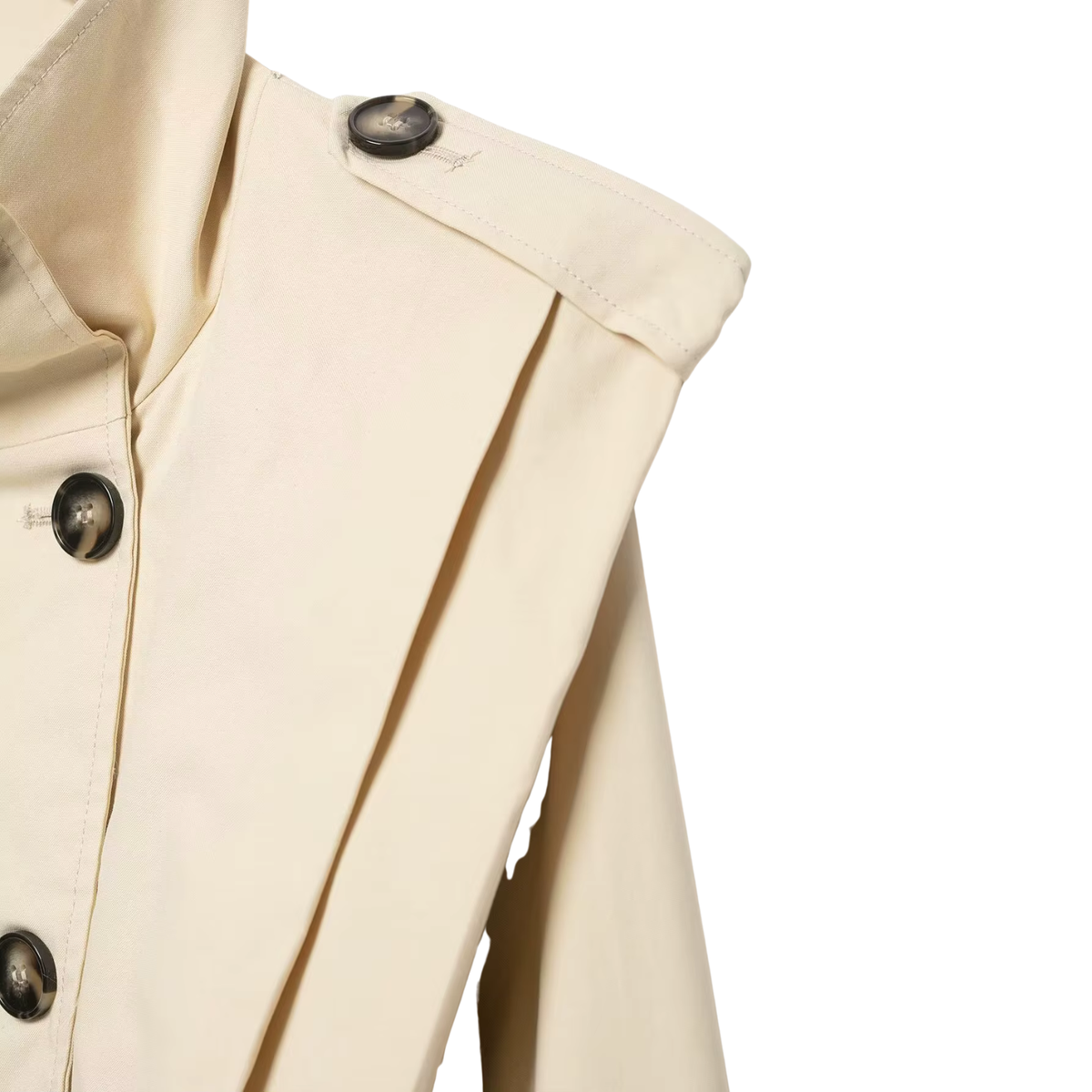 Cropped Trenchjacke Beige – Kurze Damen Übergangsjacke