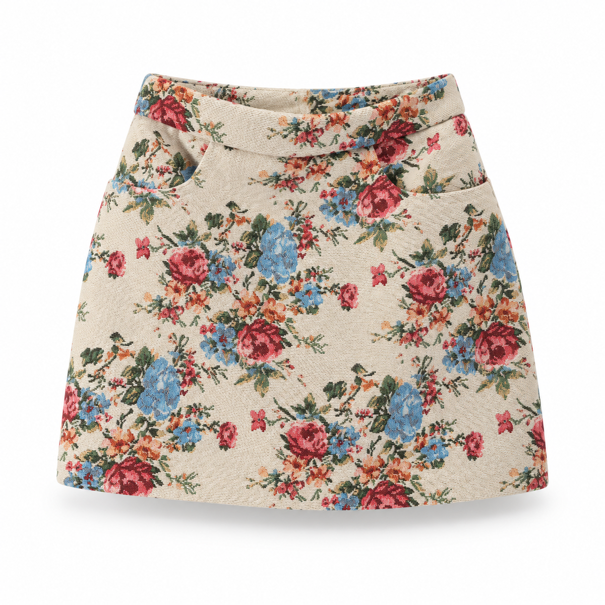 Blumen Minirock Damen – Floraler Rock