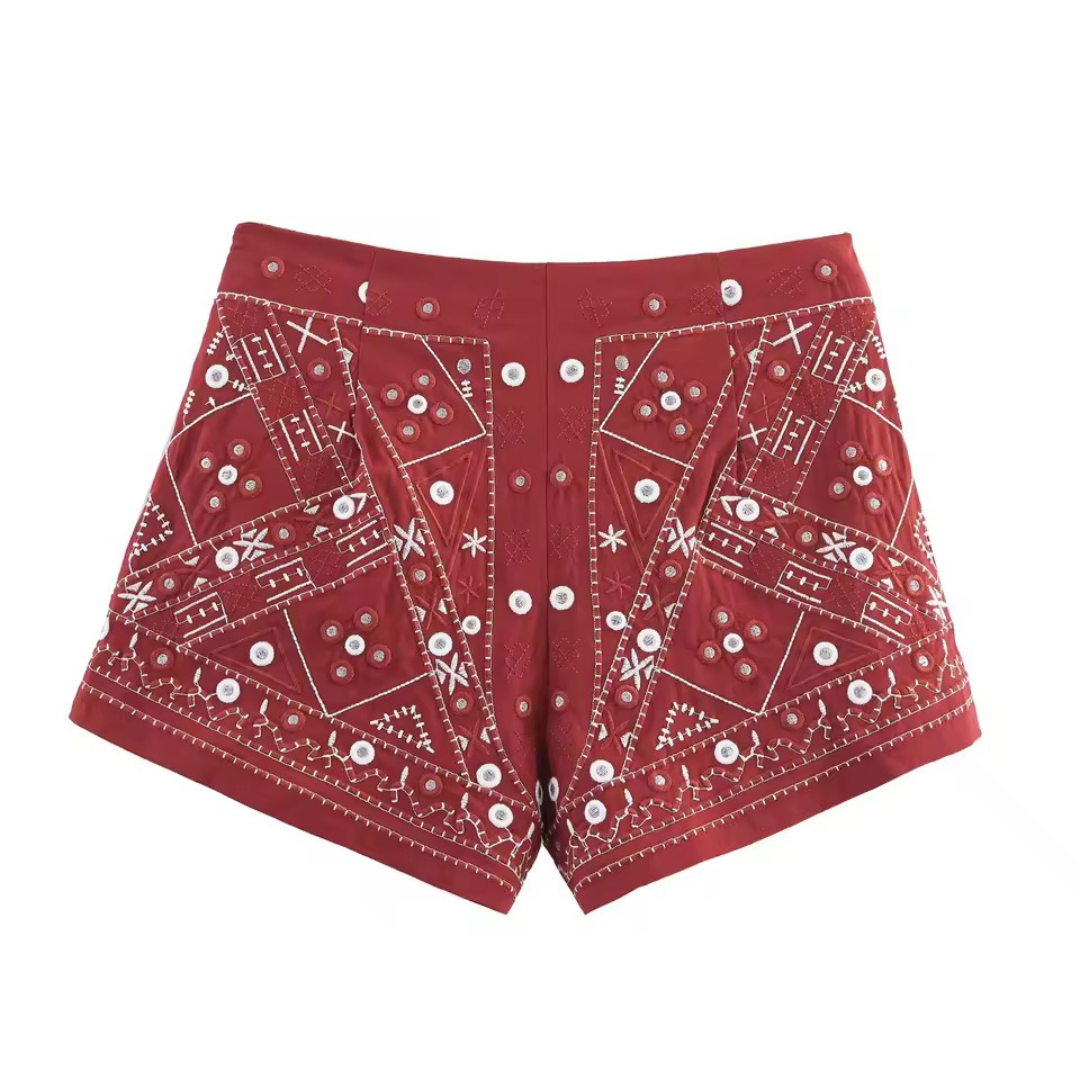 High Waist Boho Shorts