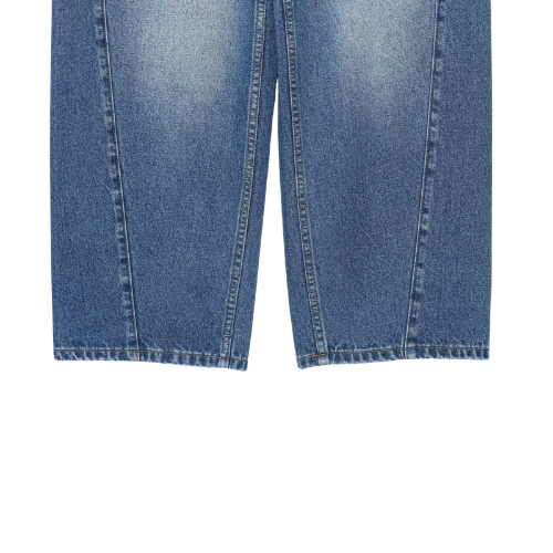 Mid Waist Barrel Jeans