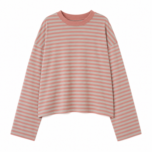 Oversize Streifen Longsleeve