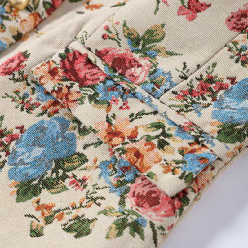 Blumenjacke Damen mit Stehkragen