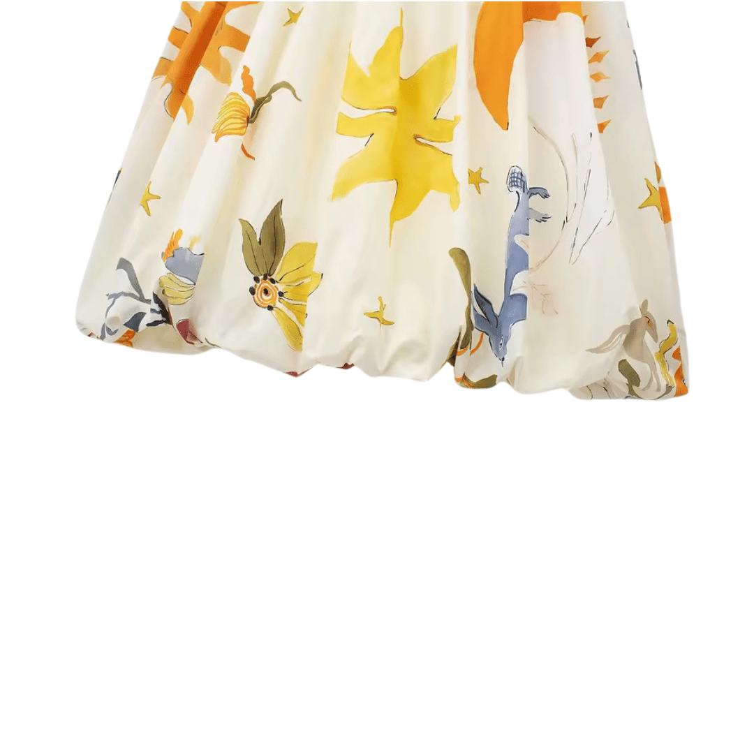 Ballonkleid mit Print - Fav Avenue