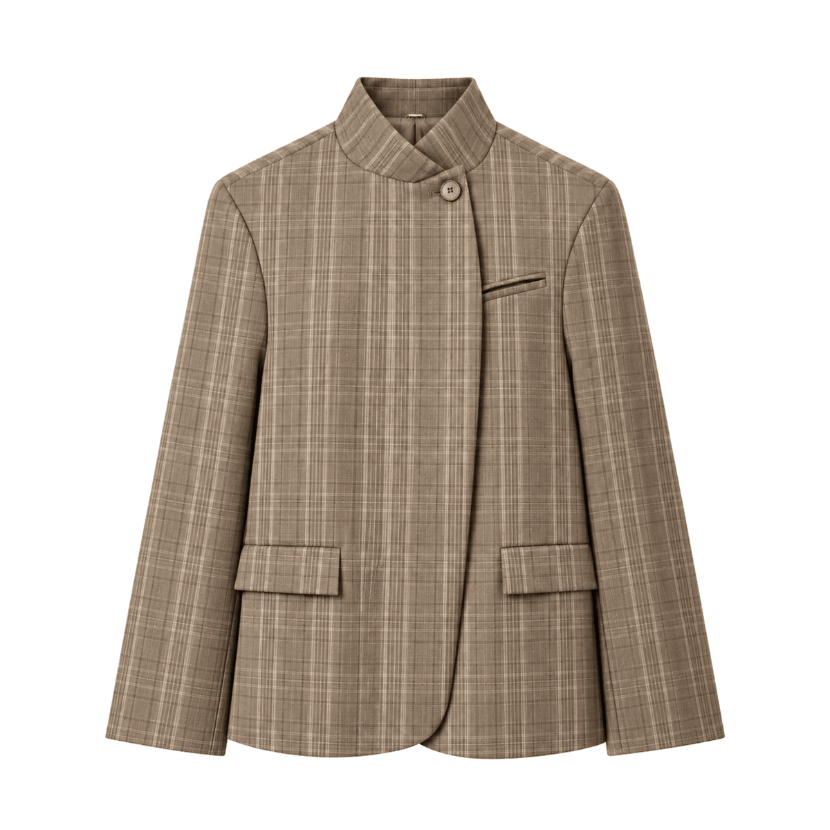 Blazer mit Stehkragen & Ein-Knopf-Verschluss - Fav Avenue