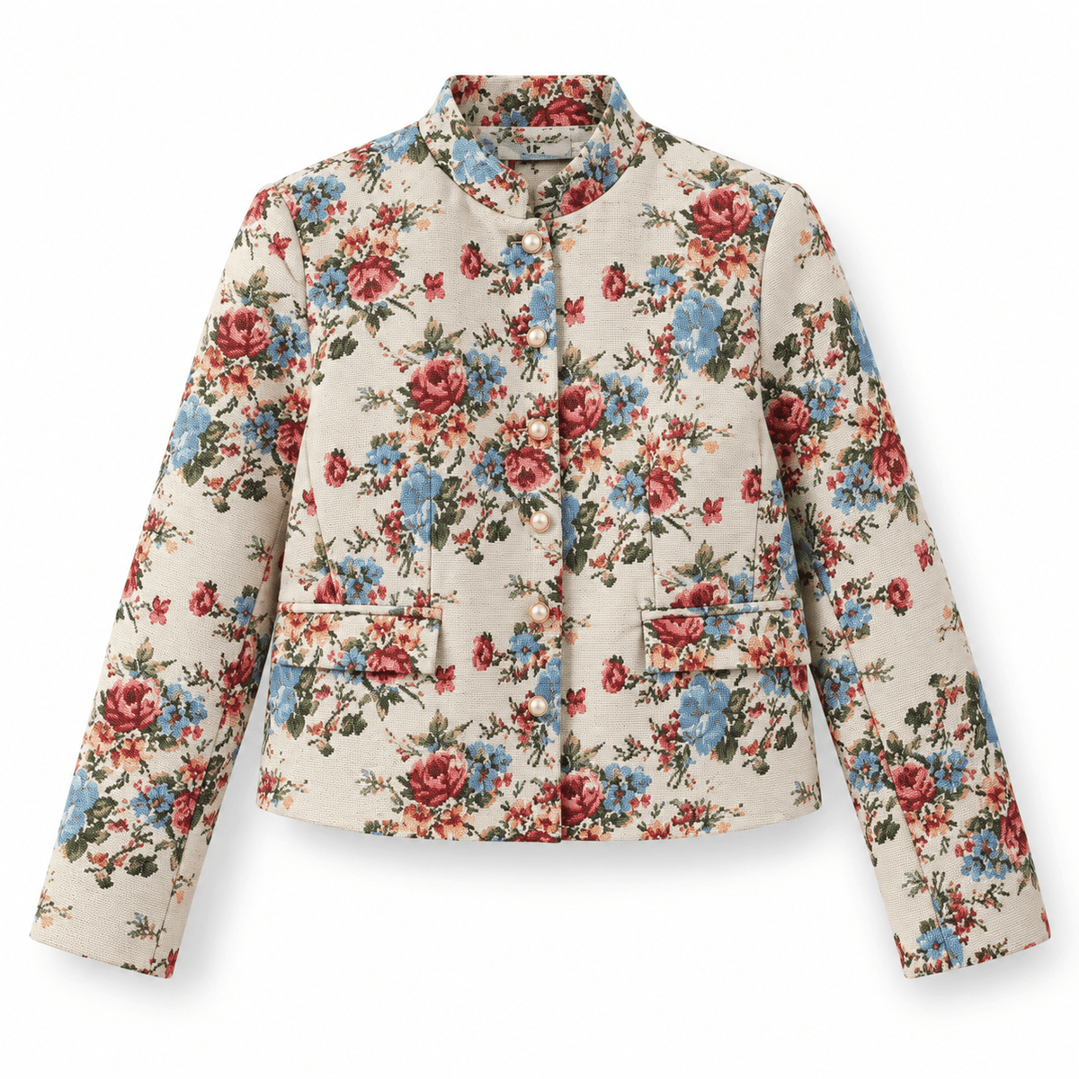Blumenjacke Damen mit Stehkragen - Fav Avenue