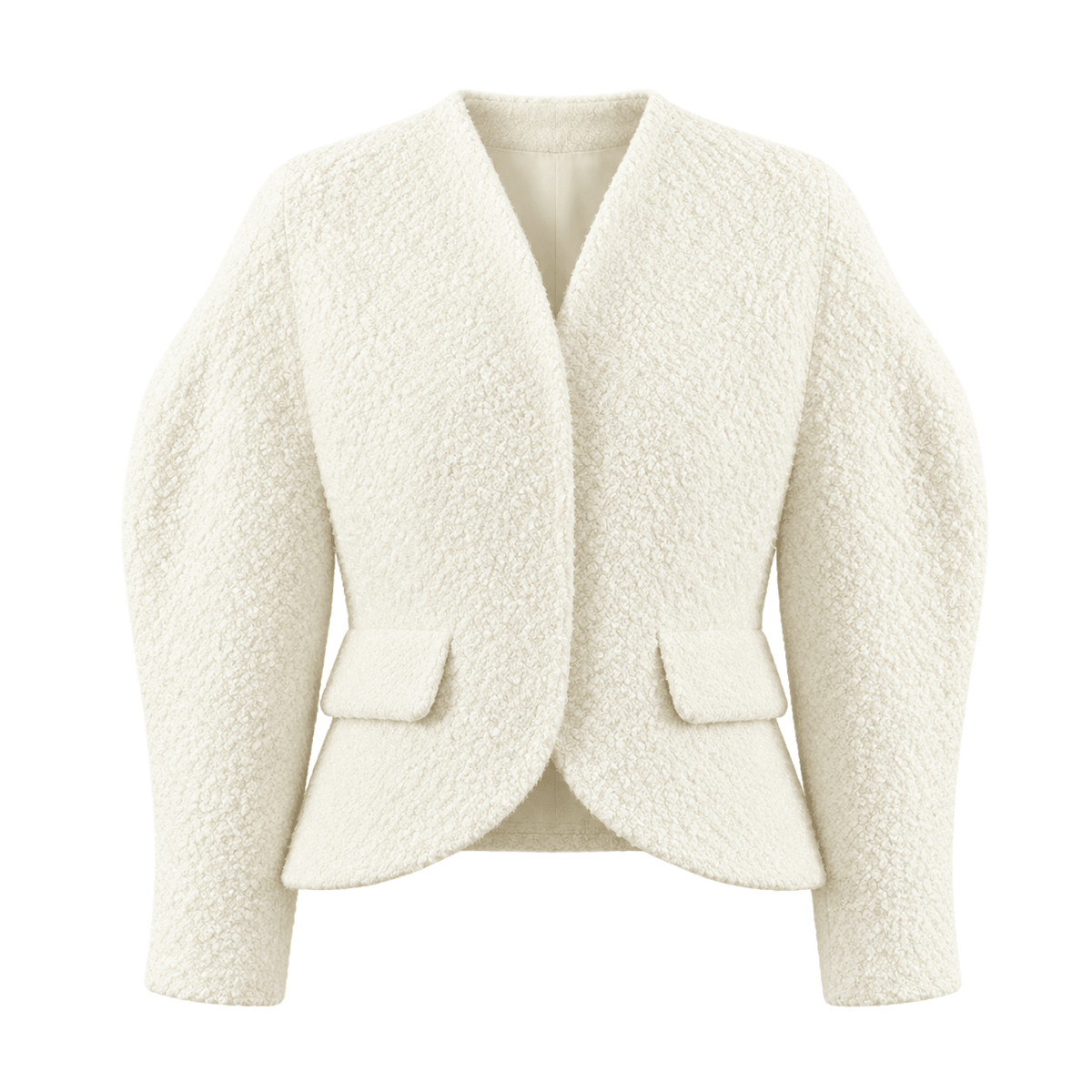 Bouclé Jacke – Taillierte Kurzjacke - Fav Avenue