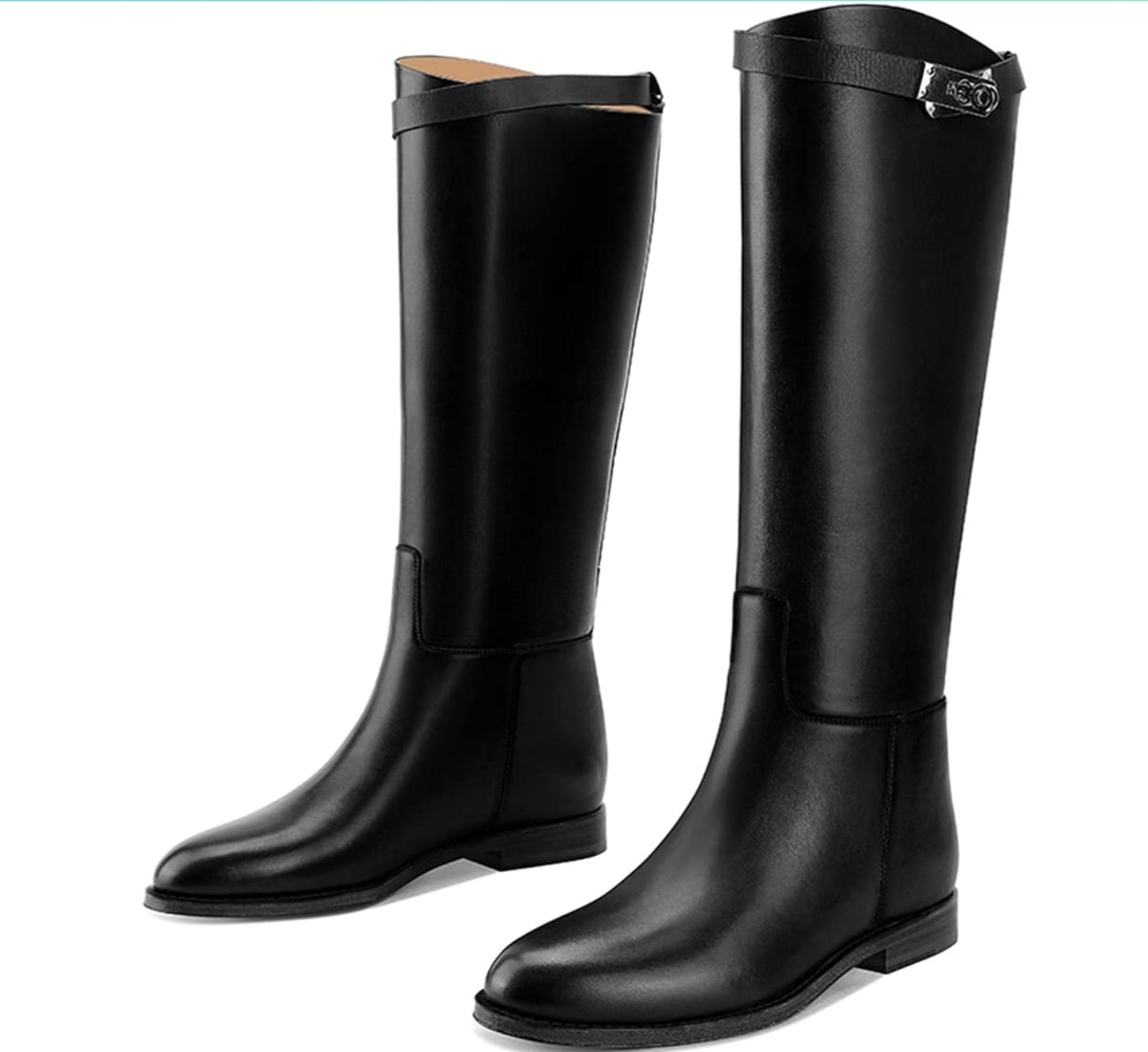 Classic Chic – Elegante Reiterstiefel mit Schnallendetail - Fav Avenue