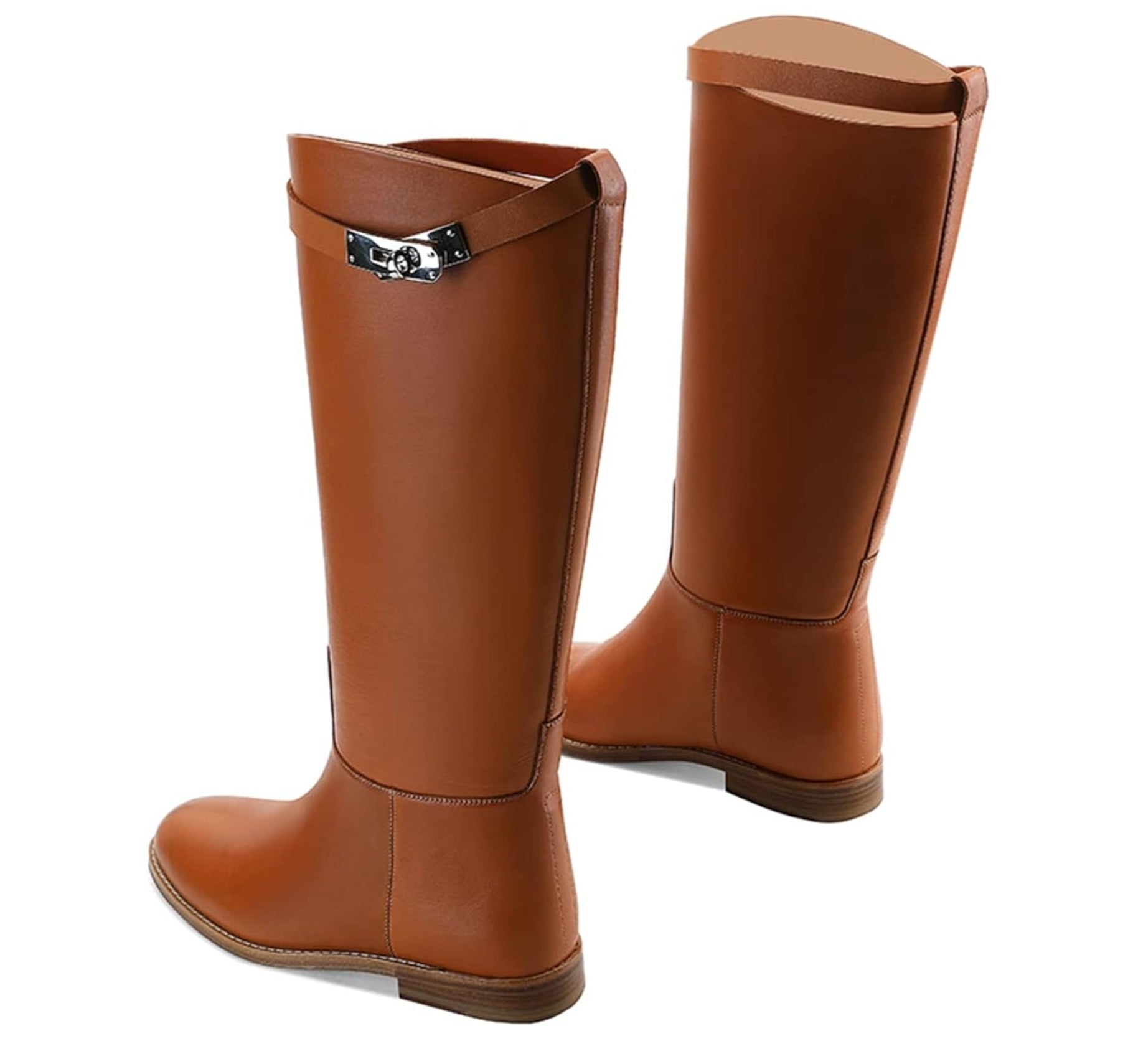 Classic Chic – Elegante Reiterstiefel mit Schnallendetail - Fav Avenue