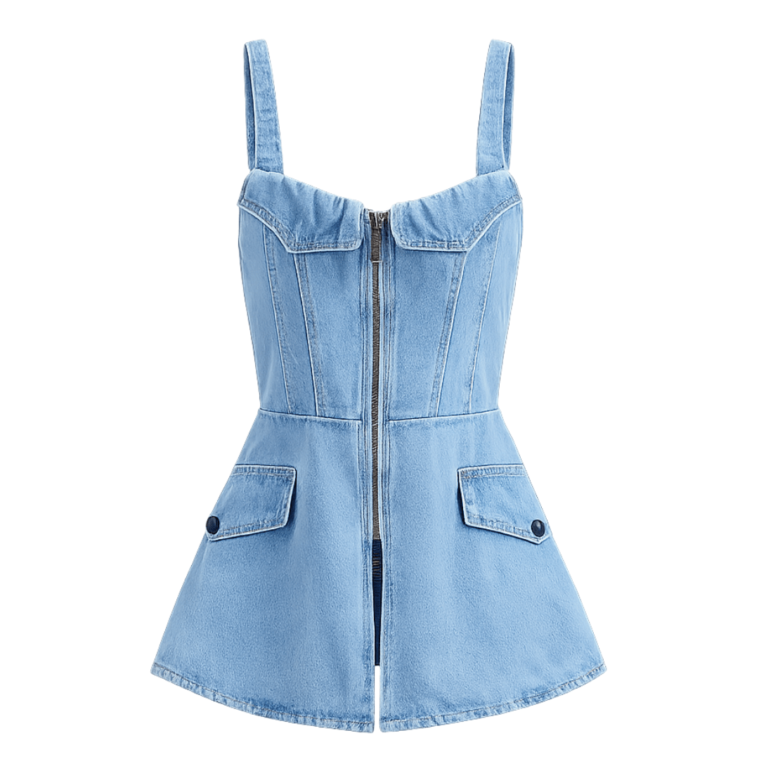 Denim Corset Top - Fav Avenue