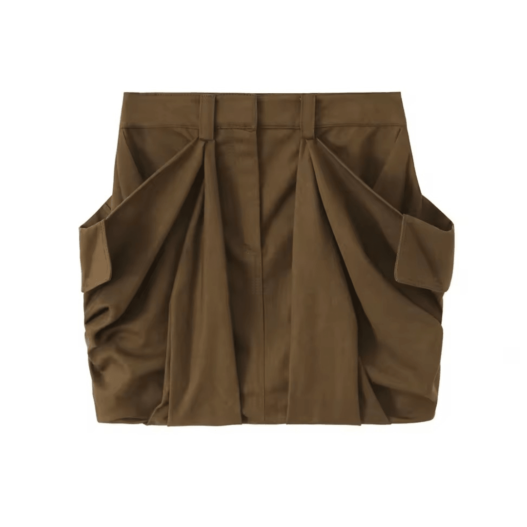 Draped Mini Skirt - Fav Avenue
