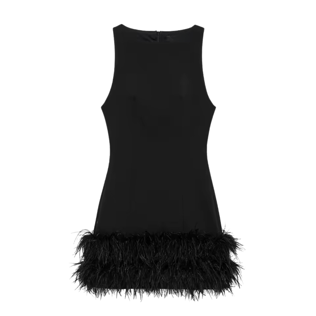 Feder Minikleid - Fav Avenue