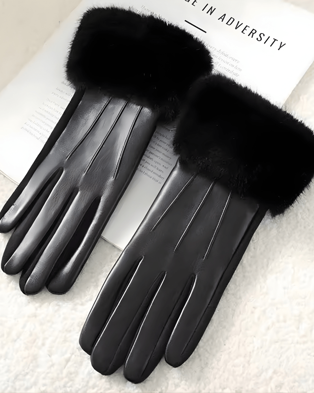 Fell und Lederhandschuhe - Fav Avenue