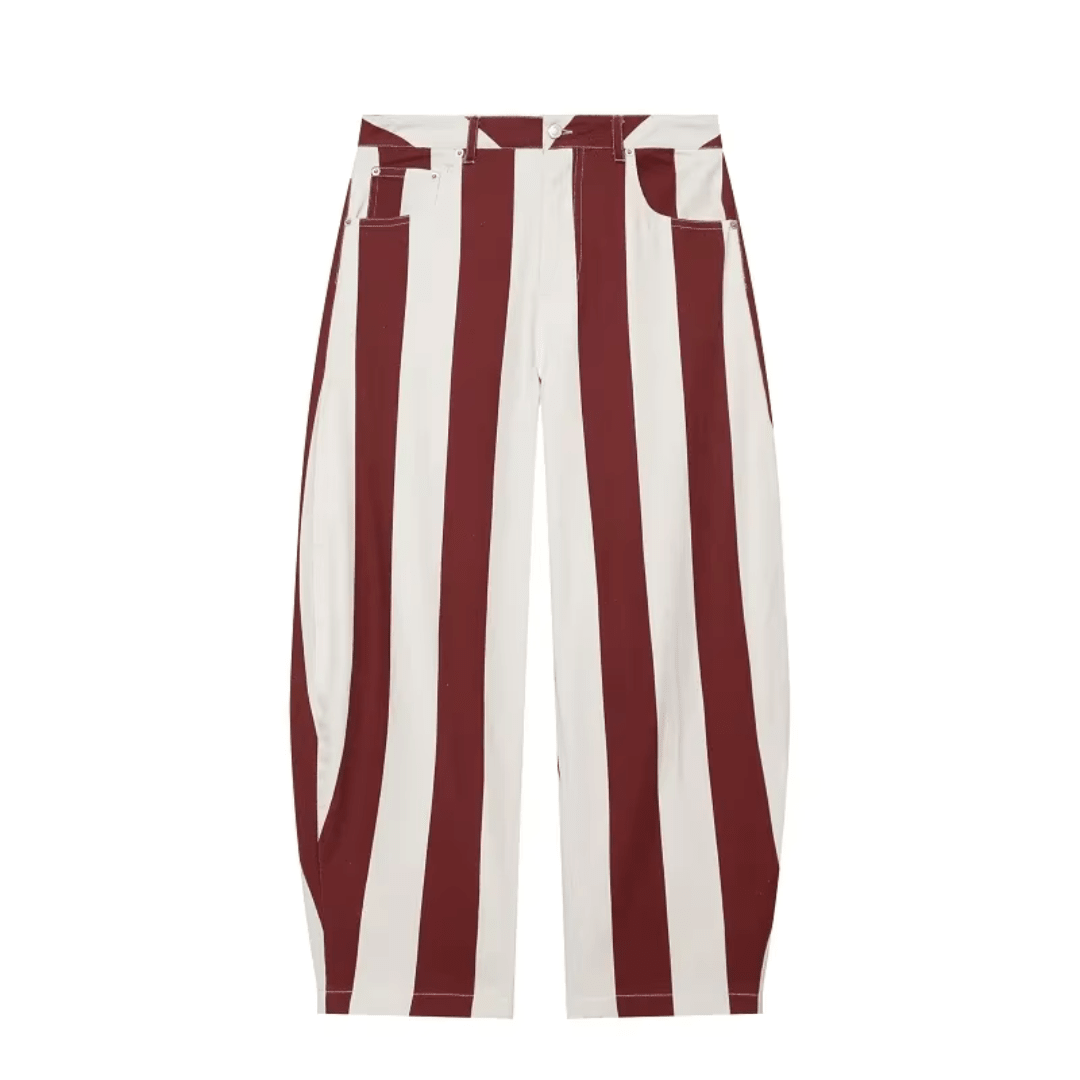 Gestreifte Wide Leg Hose - Fav Avenue