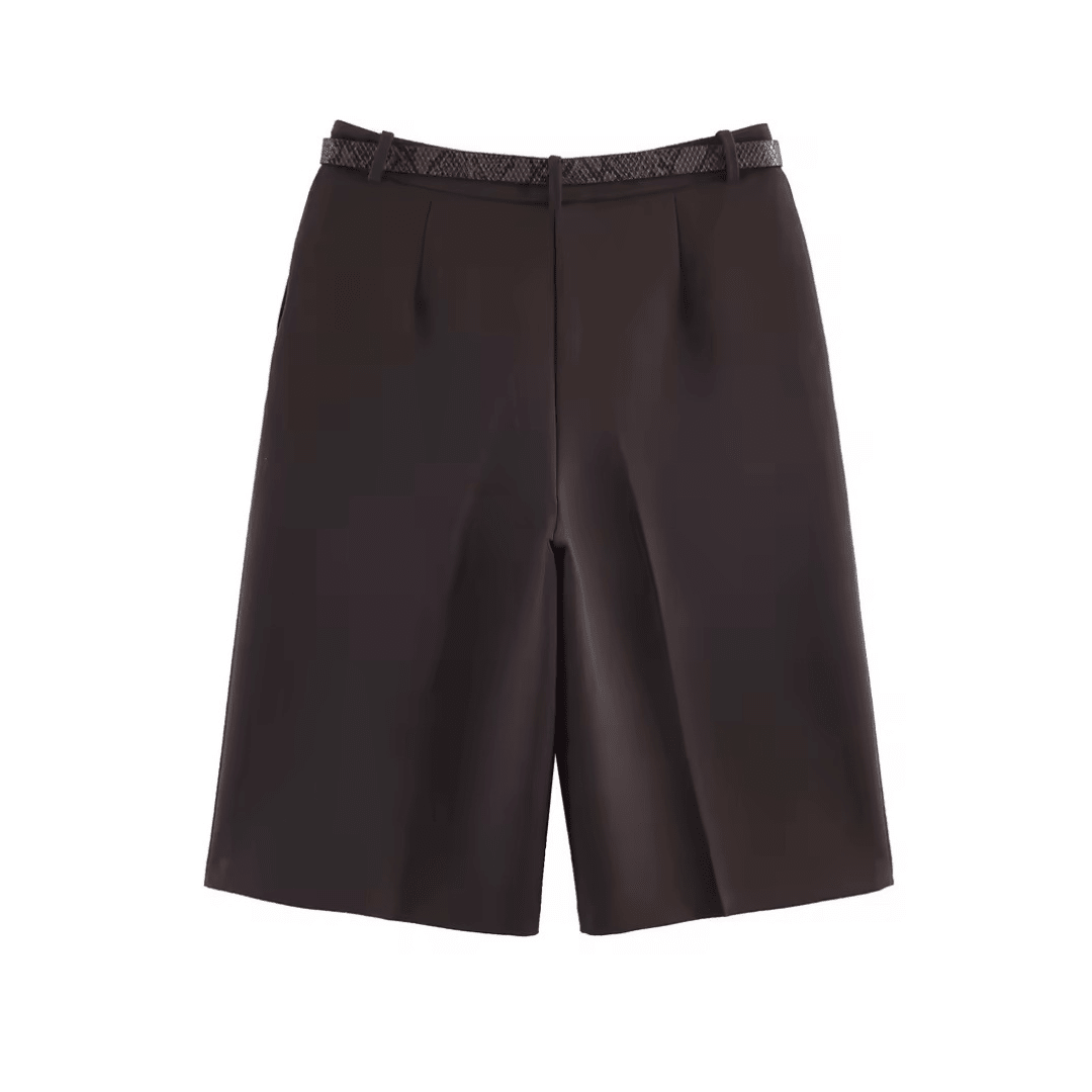 High Waist Shorts mit Gürtel - Fav Avenue