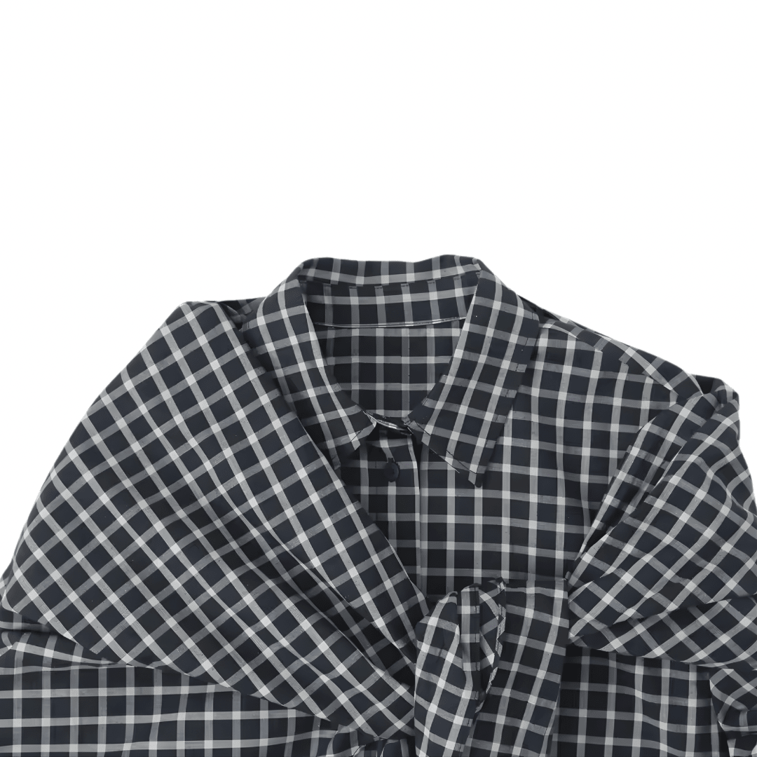 Kariertes Hemd mit Layer Schal - Fav Avenue