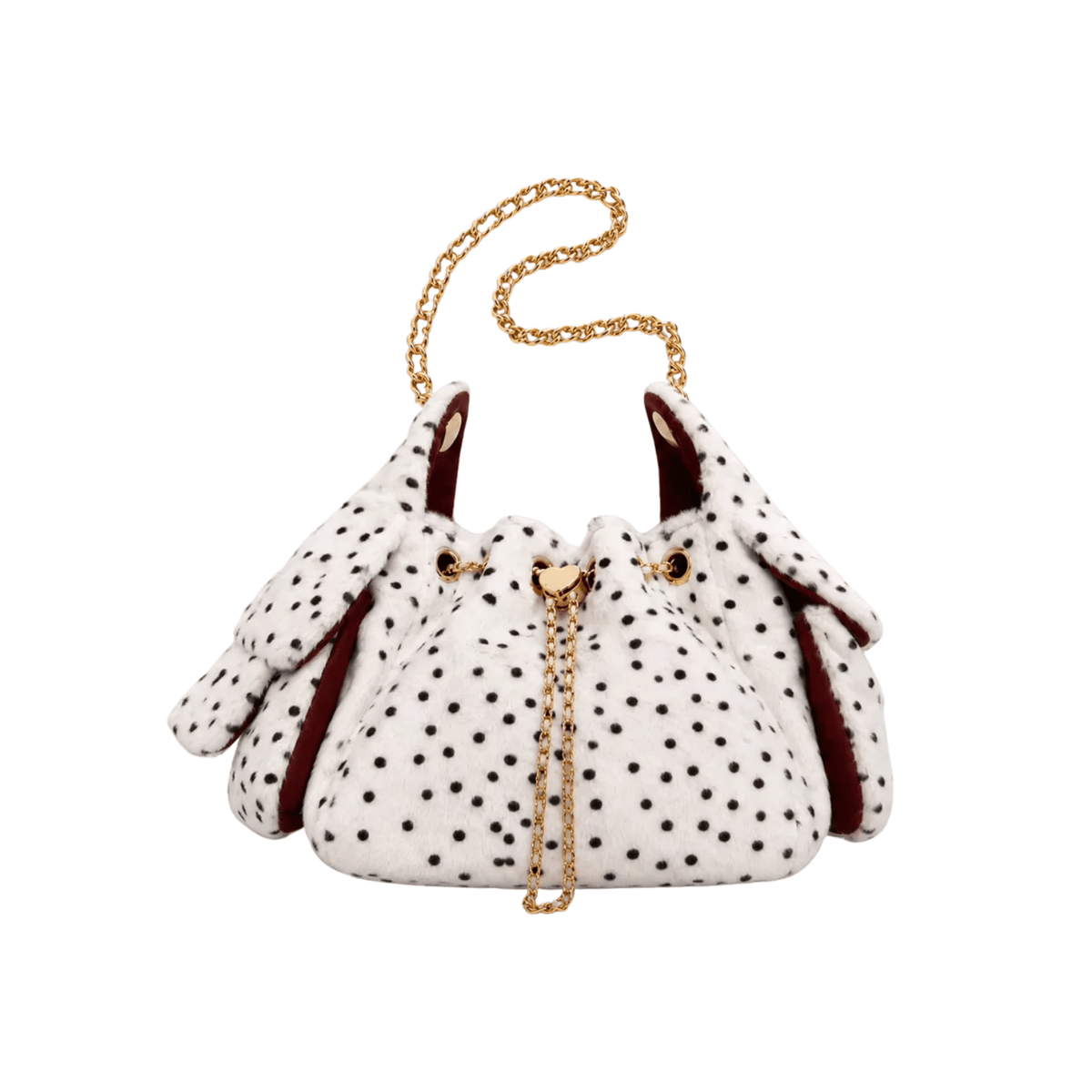 Kunstfell Handtasche mit Animal-Print & Goldkette - Fav Avenue
