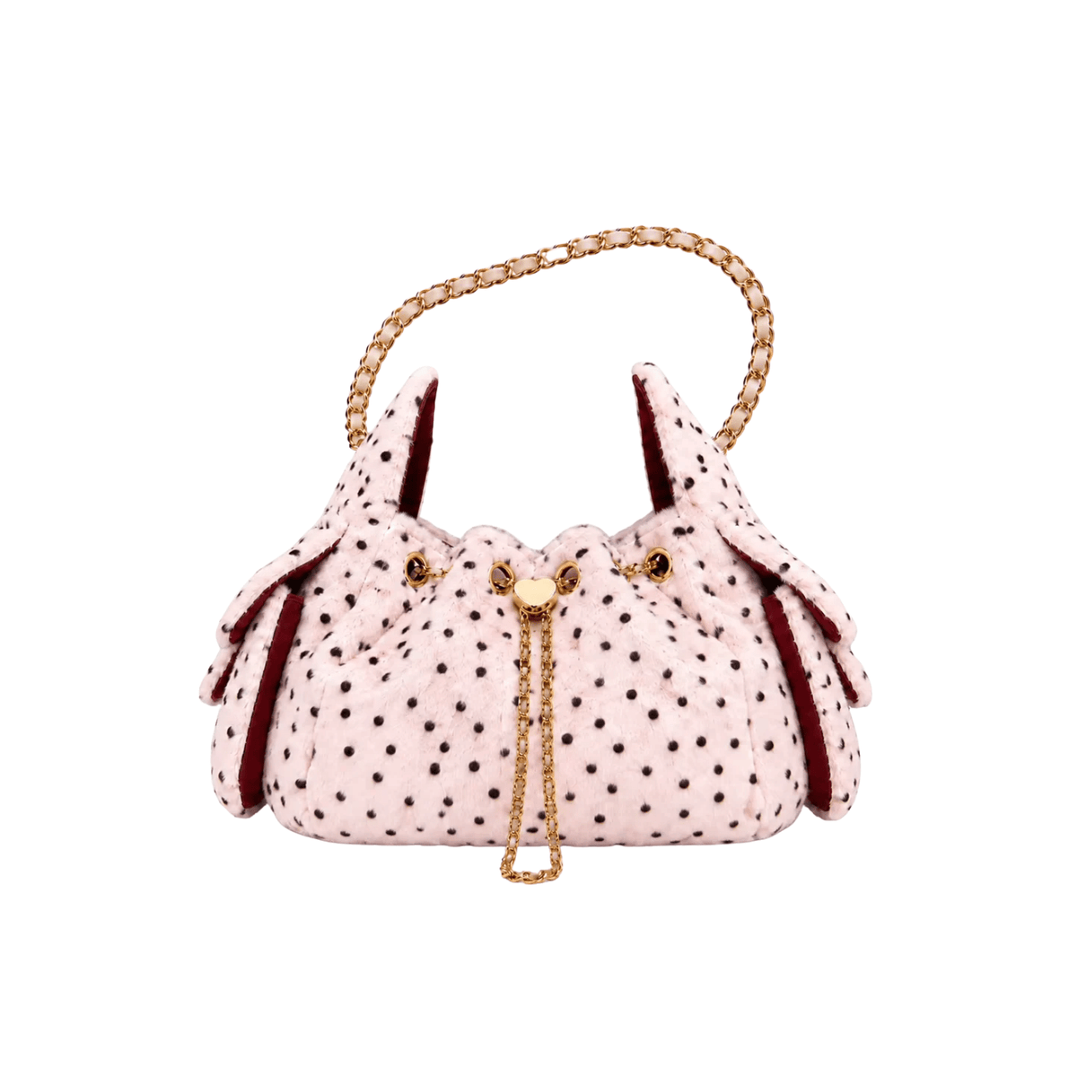 Kunstfell Handtasche mit Animal-Print & Goldkette - Fav Avenue