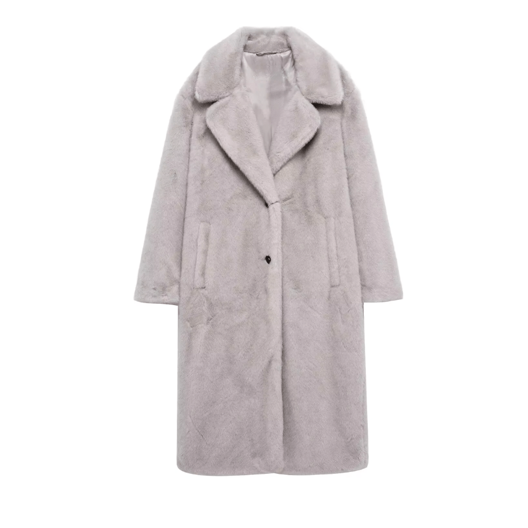 Langer Pelzmantel - Fav Avenue