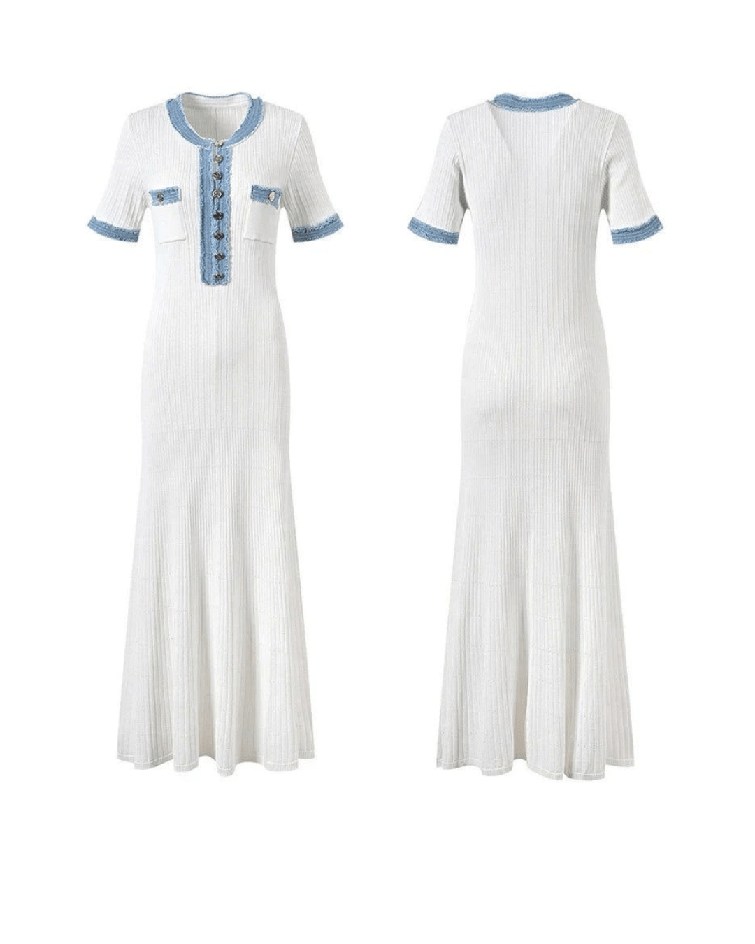 Maxi Kleid mit Knopfdetail - Fav Avenue