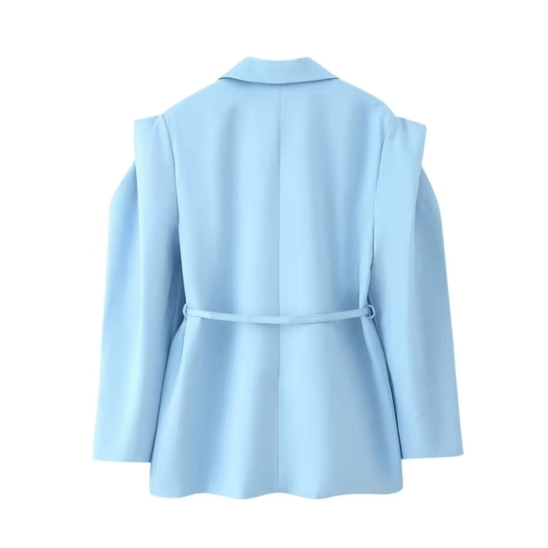 Oversize Blazer Jacke mit Bindegürtel - Fav Avenue