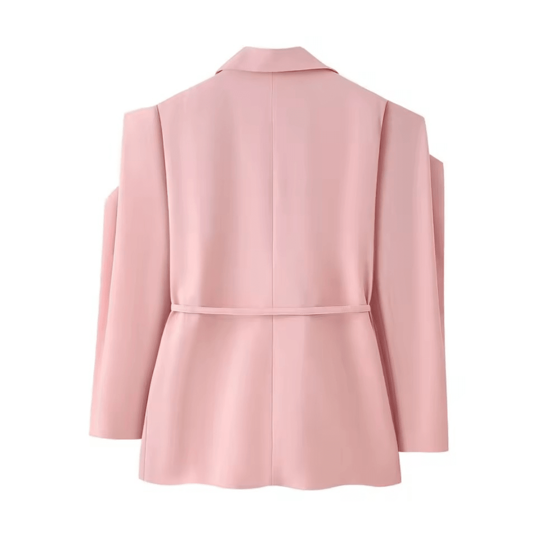 Oversize Blazer Jacke mit Bindegürtel - Fav Avenue