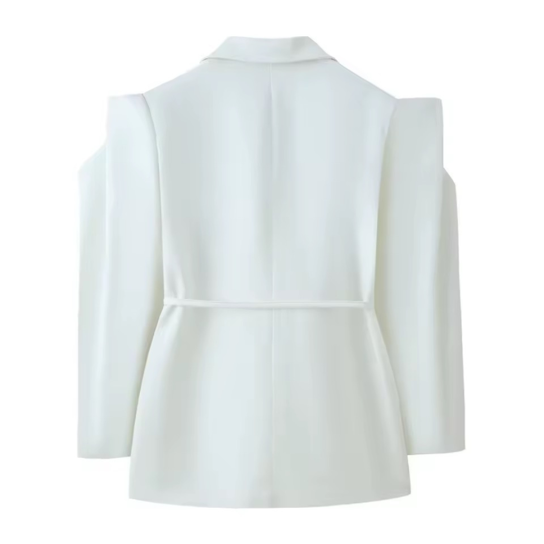Oversize Blazer Jacke mit Bindegürtel - Fav Avenue