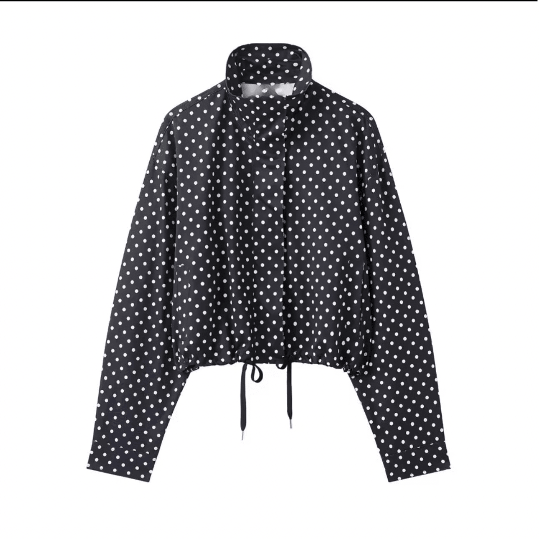 Polka Zip Jacke - Fav Avenue