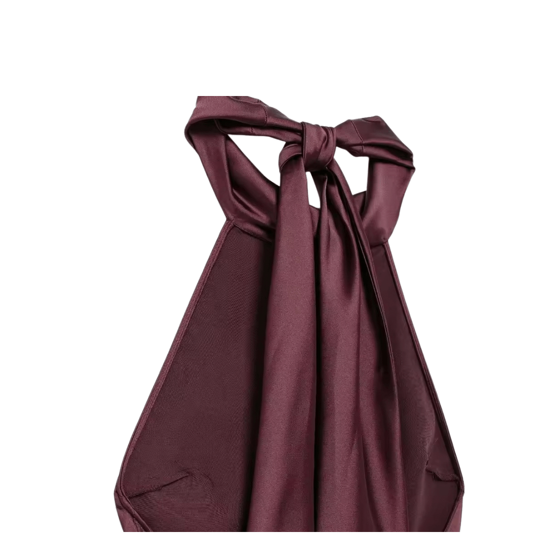 Satin Neckholder Maxi Kleid - Fav Avenue