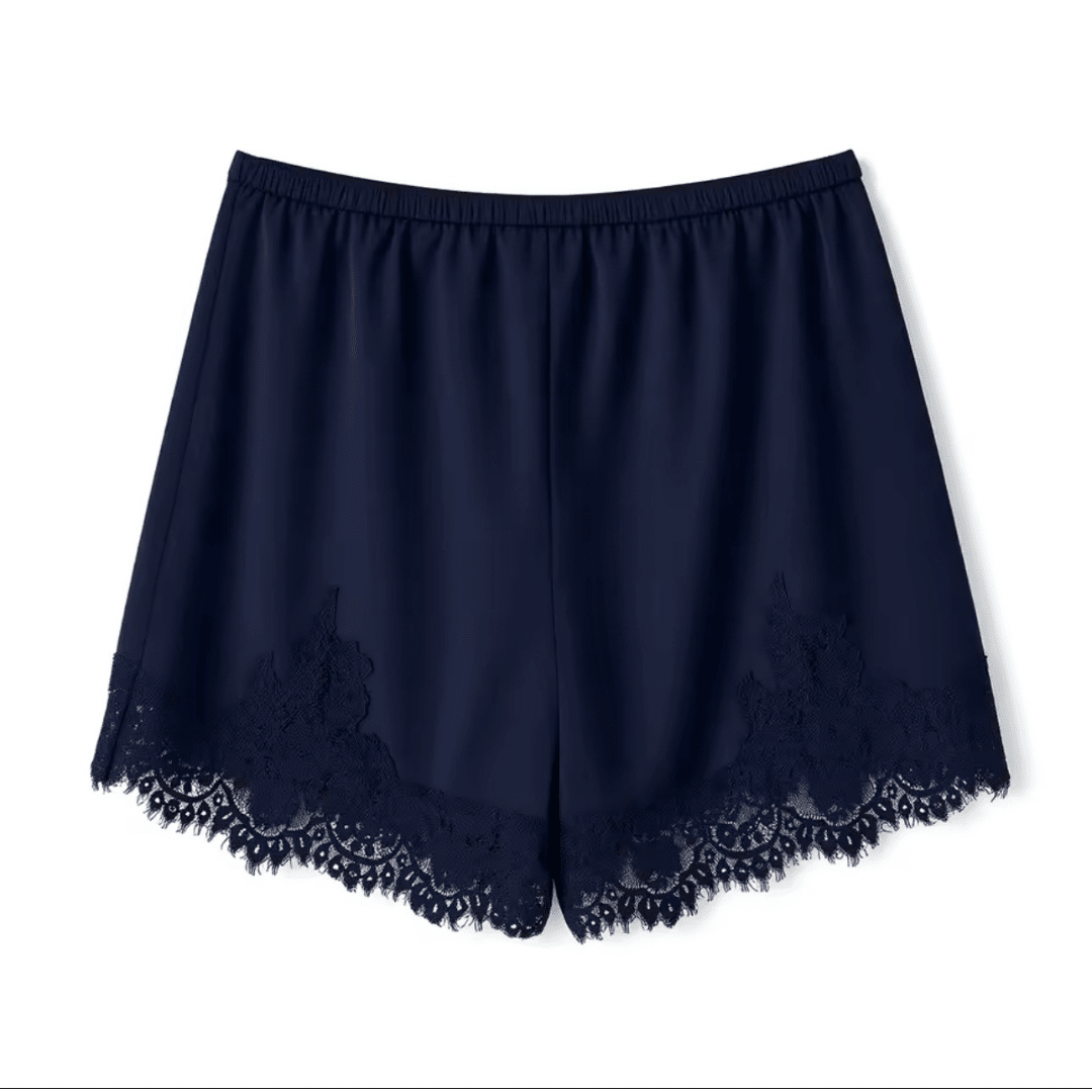 Satin - Shorts mit Spitzenbesatz - Fav Avenue