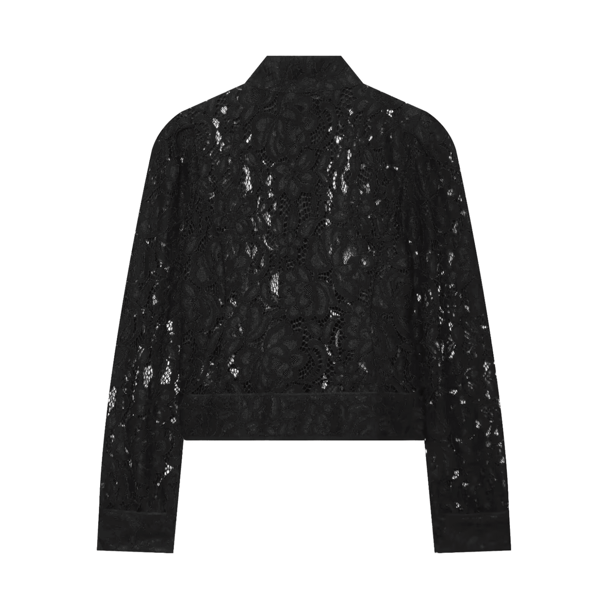 Schwarze Spitzenbluse - Elegante leichte Jacke - Fav Avenue