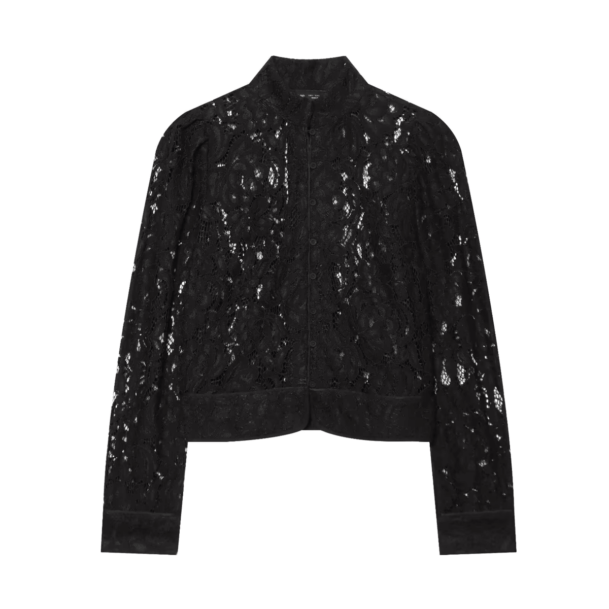 Schwarze Spitzenbluse - Elegante leichte Jacke - Fav Avenue