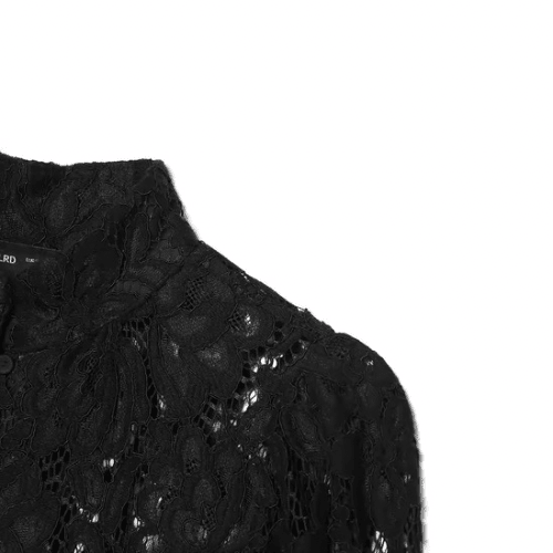 Schwarze Spitzenbluse - Elegante leichte Jacke - Fav Avenue