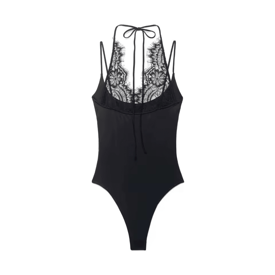 Spitzen - Bodysuit mit Neckholder - Fav Avenue