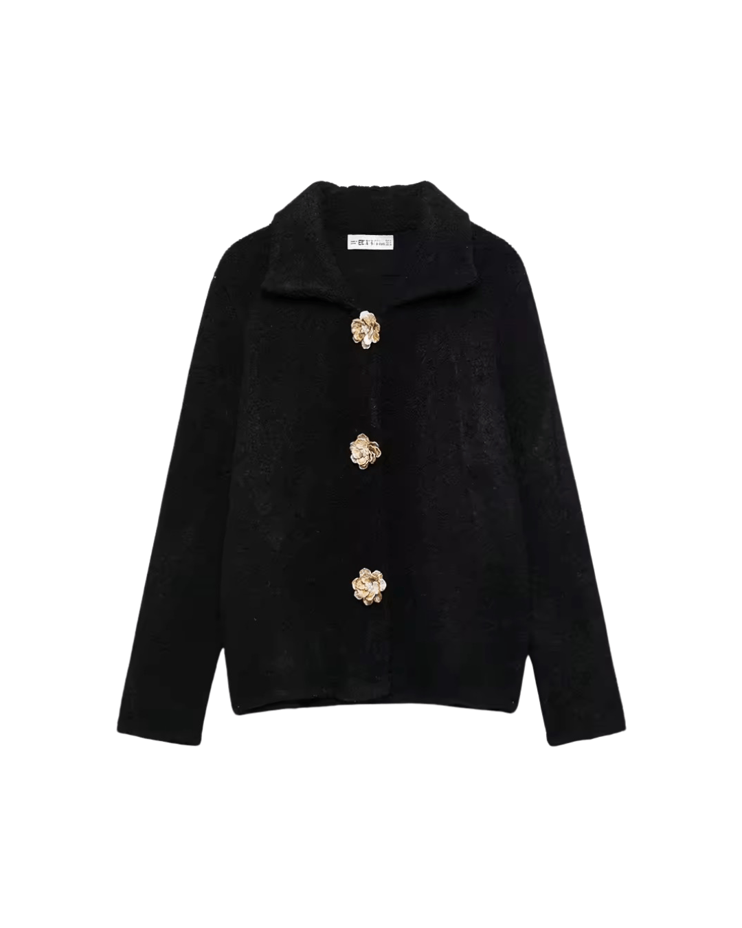 Strickjacke mit Blumenknöpfen - Fav Avenue