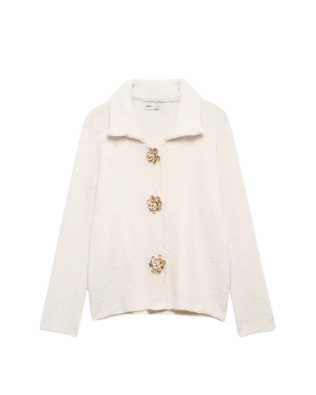 Strickjacke mit Blumenknöpfen - Fav Avenue