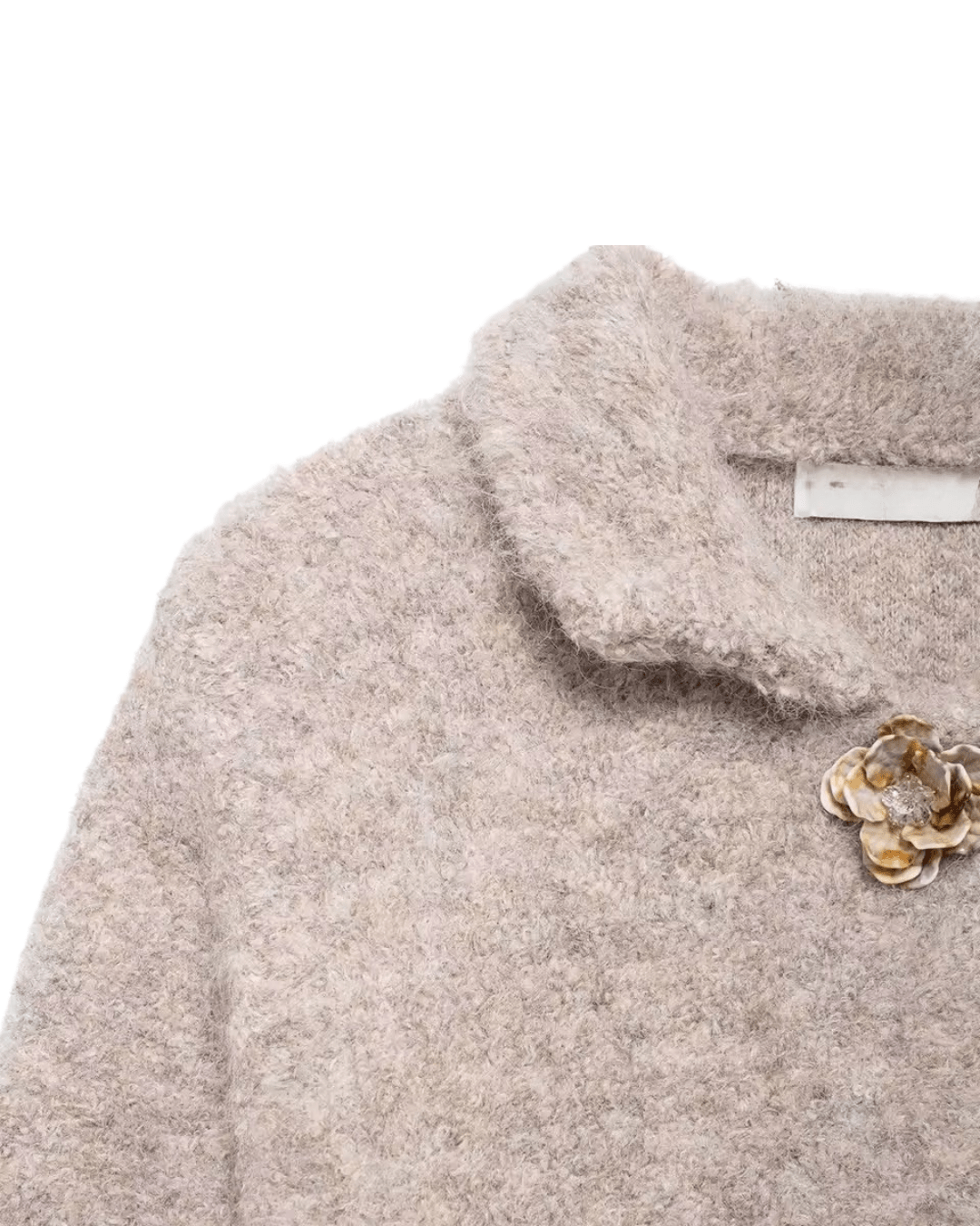 Strickjacke mit Blumenknöpfen - Fav Avenue