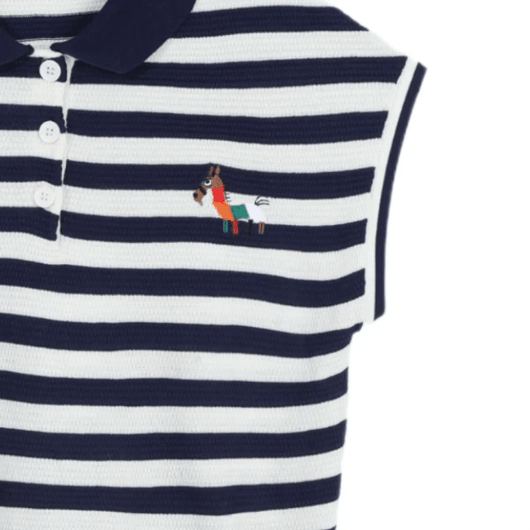 Strickshirt gestreift mit Polokragen - Fav Avenue