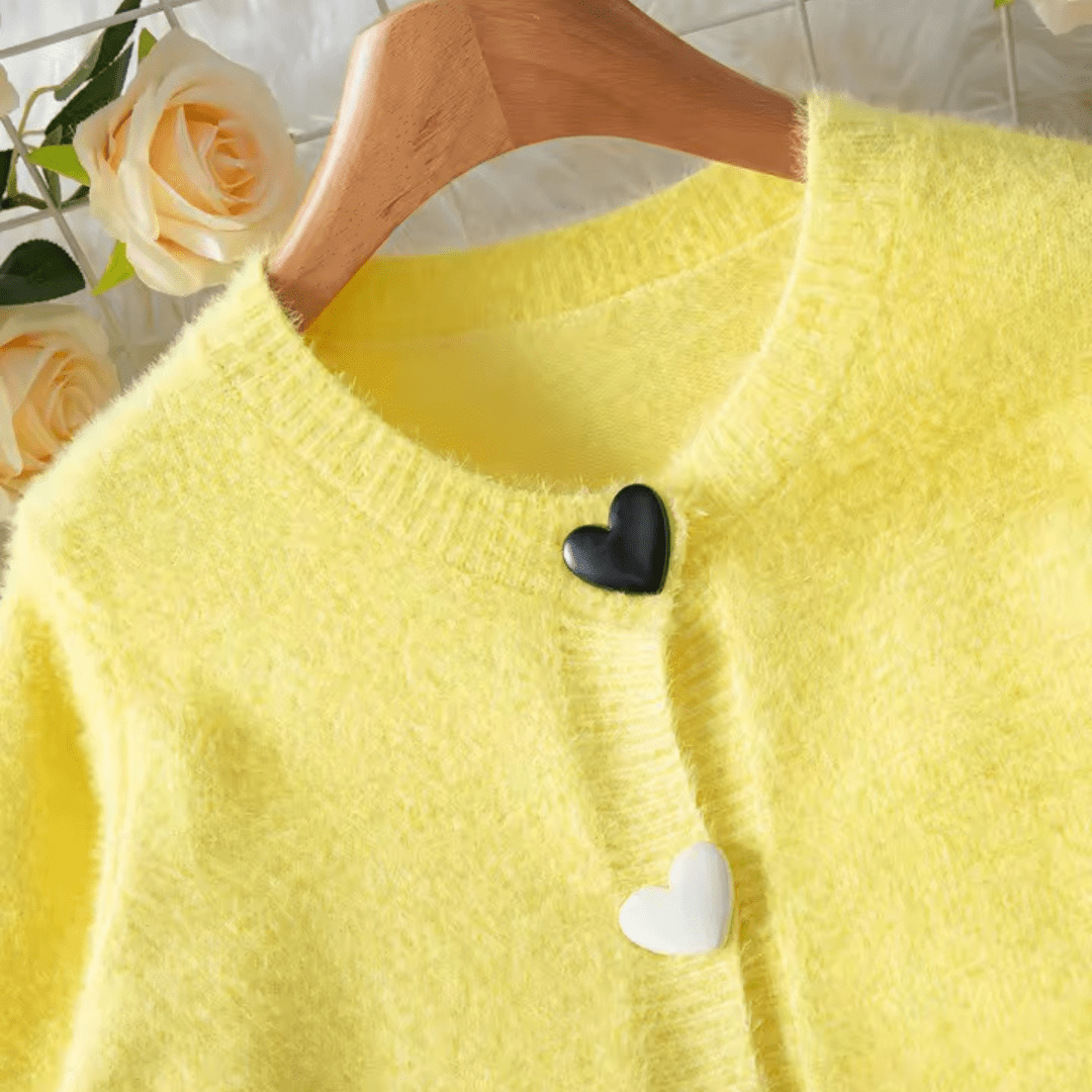Sweet Heart Knit Cardigan - Fav Avenue