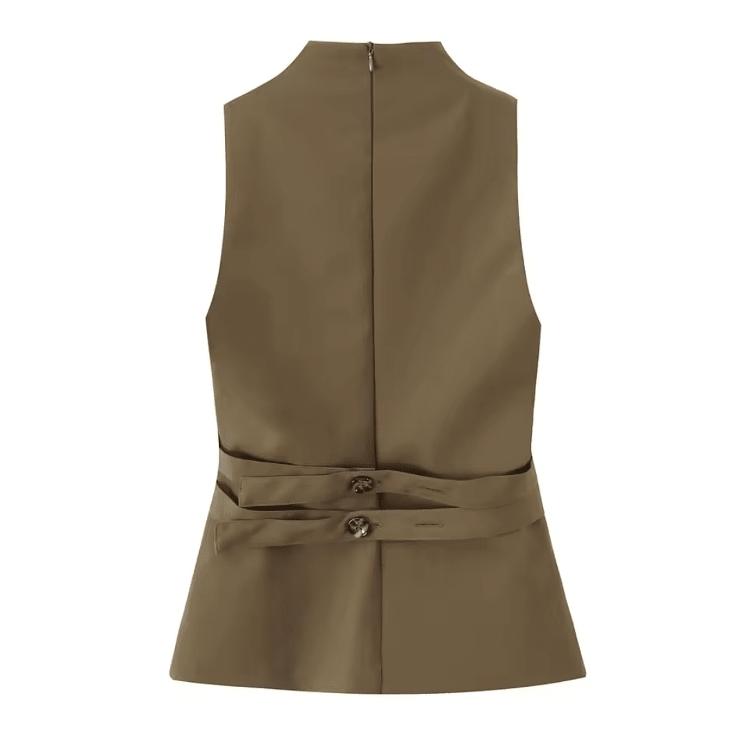 Tailored Button Top - Fav Avenue