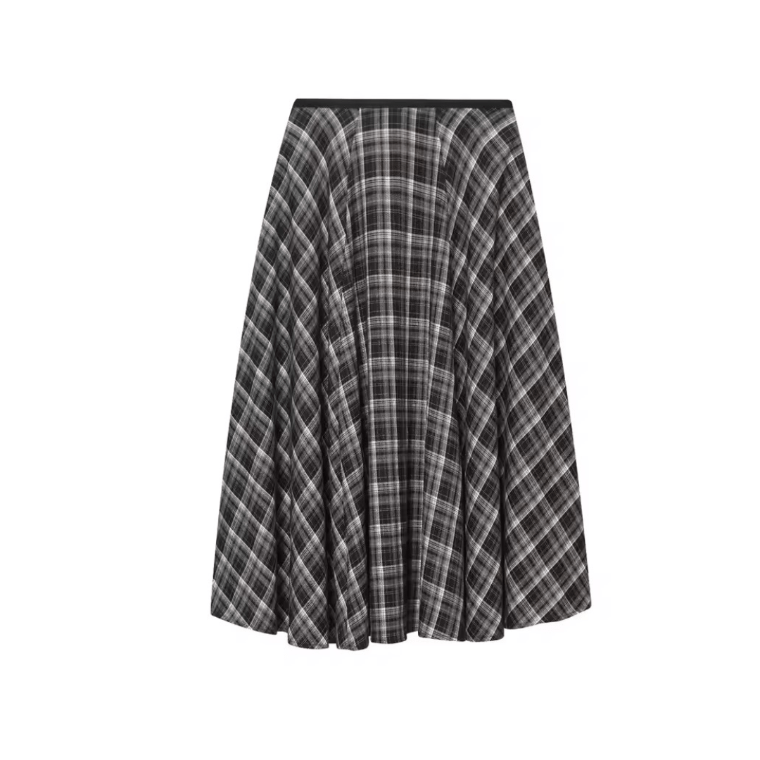 Vintage Midi - Rock mit Karomuster - Fav Avenue