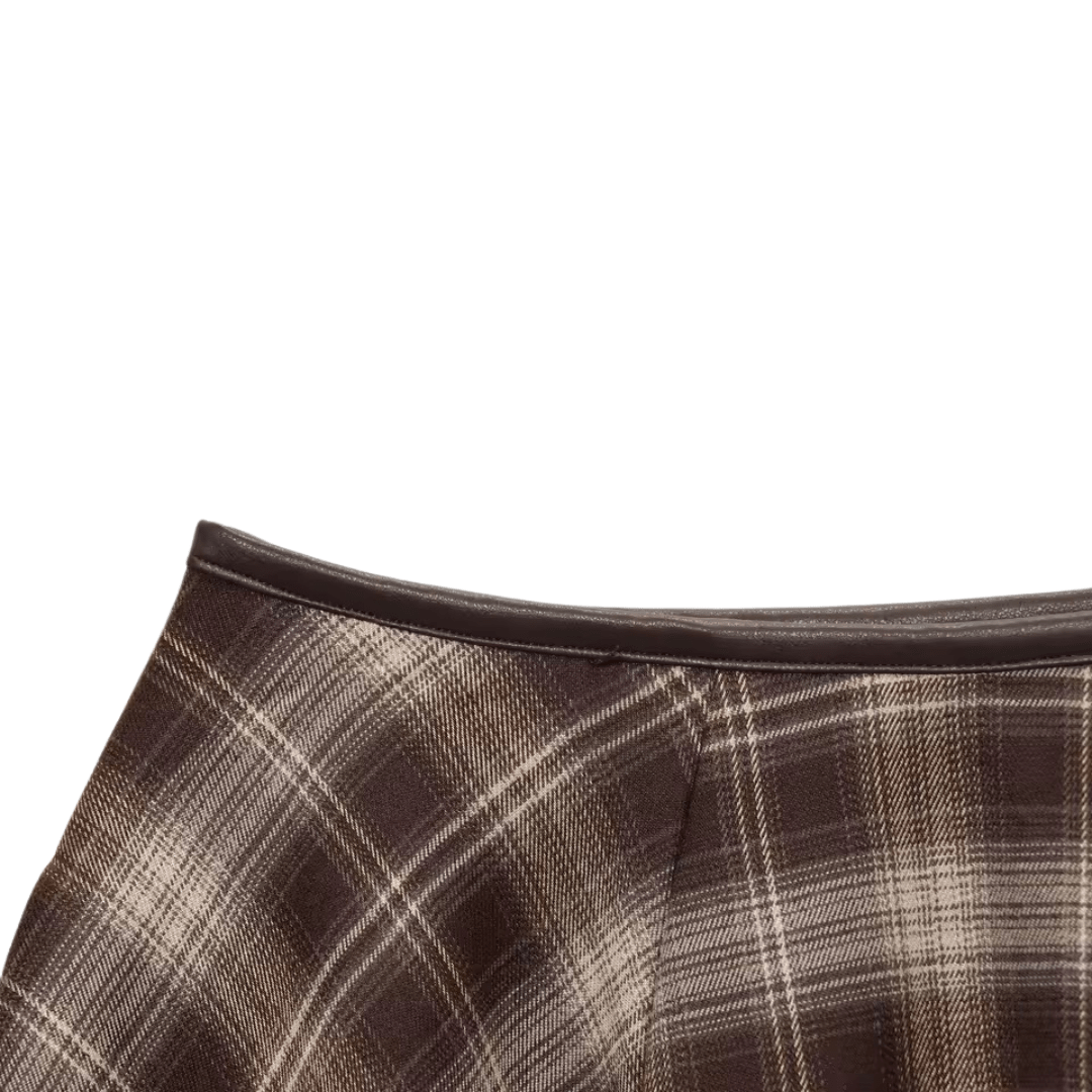 Vintage Midi - Rock mit Karomuster - Fav Avenue