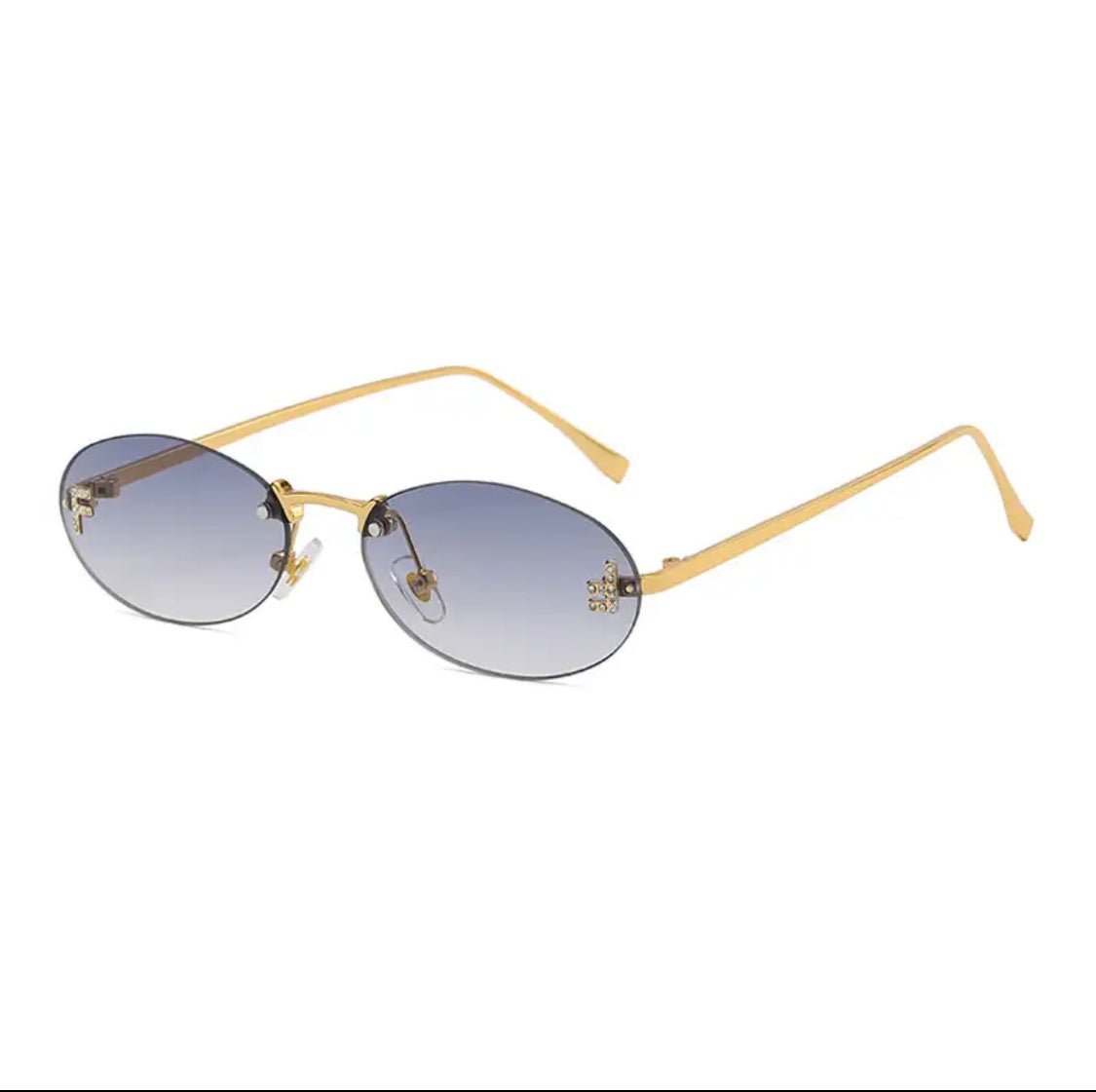 Yara – Ovale Retro - Sonnenbrille mit Metallrahmen - Fav Avenue